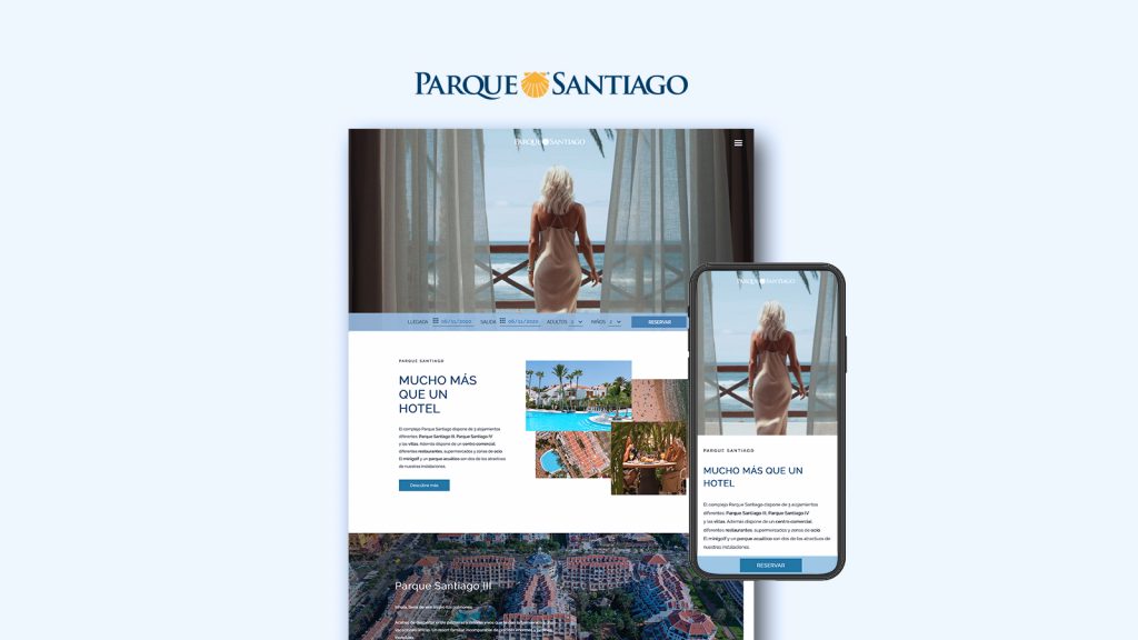 Diseño Web Responsive Hotel Parque Santiago