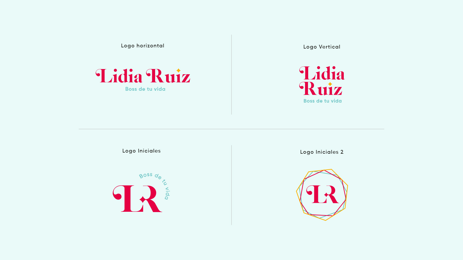 Branding y logo para Lidia Ruiz